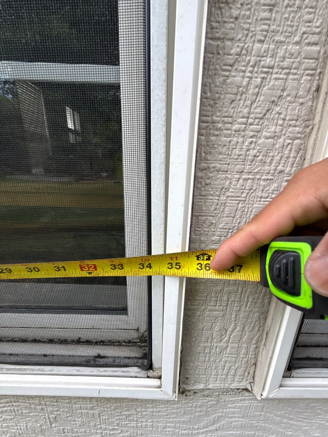 Frame and seal detail on a Broad Ripple window job